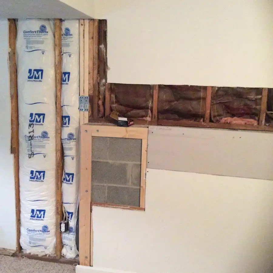 Wall insulation replacement during Odor Removal & Deodorization in Brooklyn